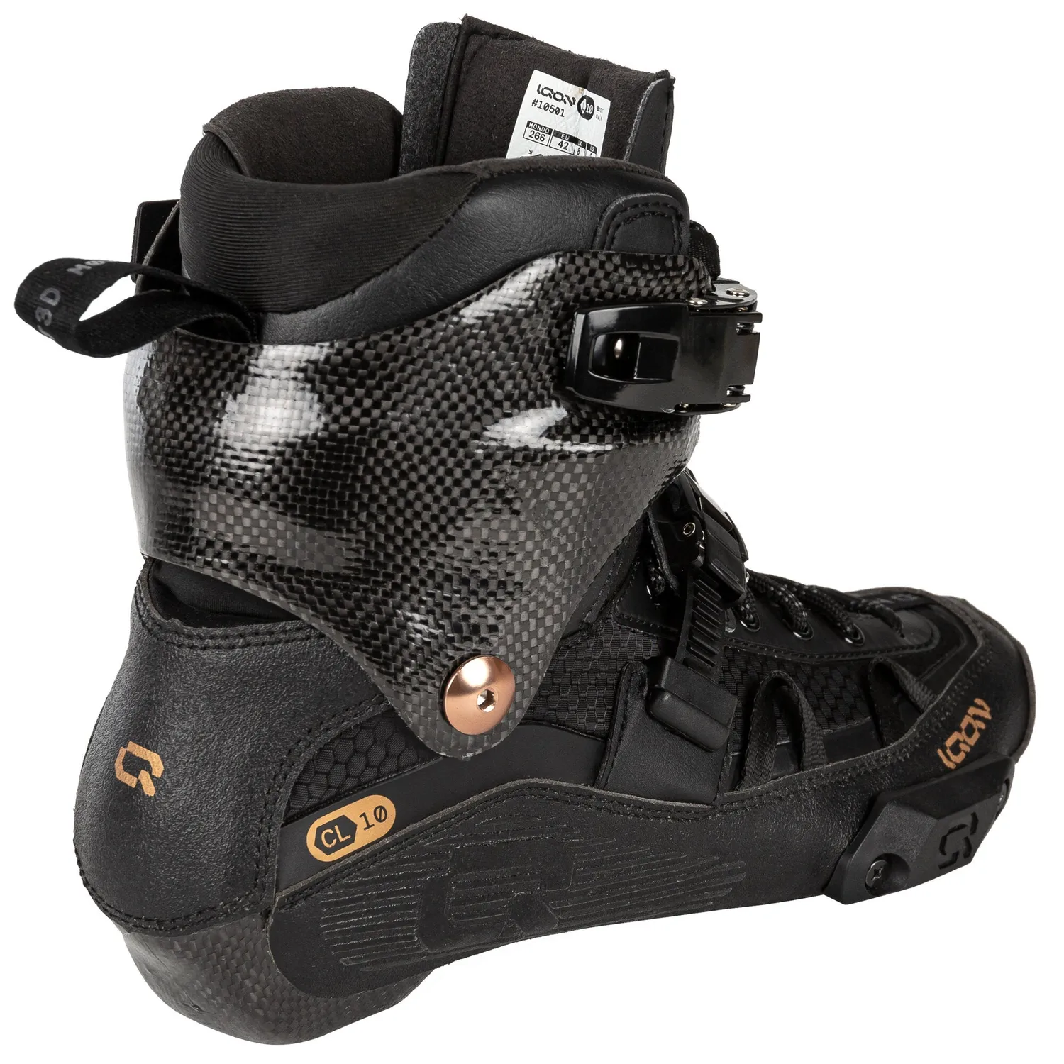 Iqon CL10 inline støvle carbon varmeformbar
