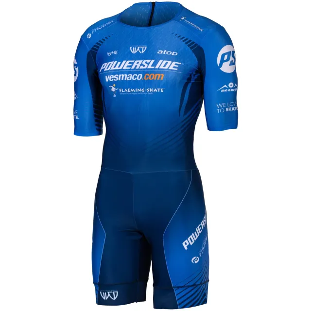 Powerslide Team Suit Men skinsuit blå aerodynamisk