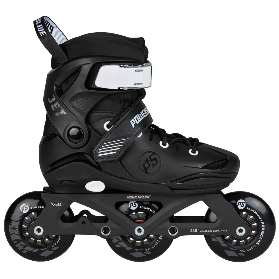 Powerslide Jet Pro Black børne rulleskøjter justerbar 3/4 hjul