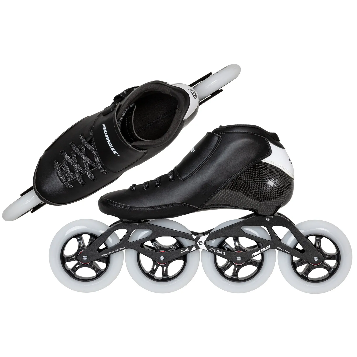Powerslide Falcon 4x110 speedskøjter sort marathon