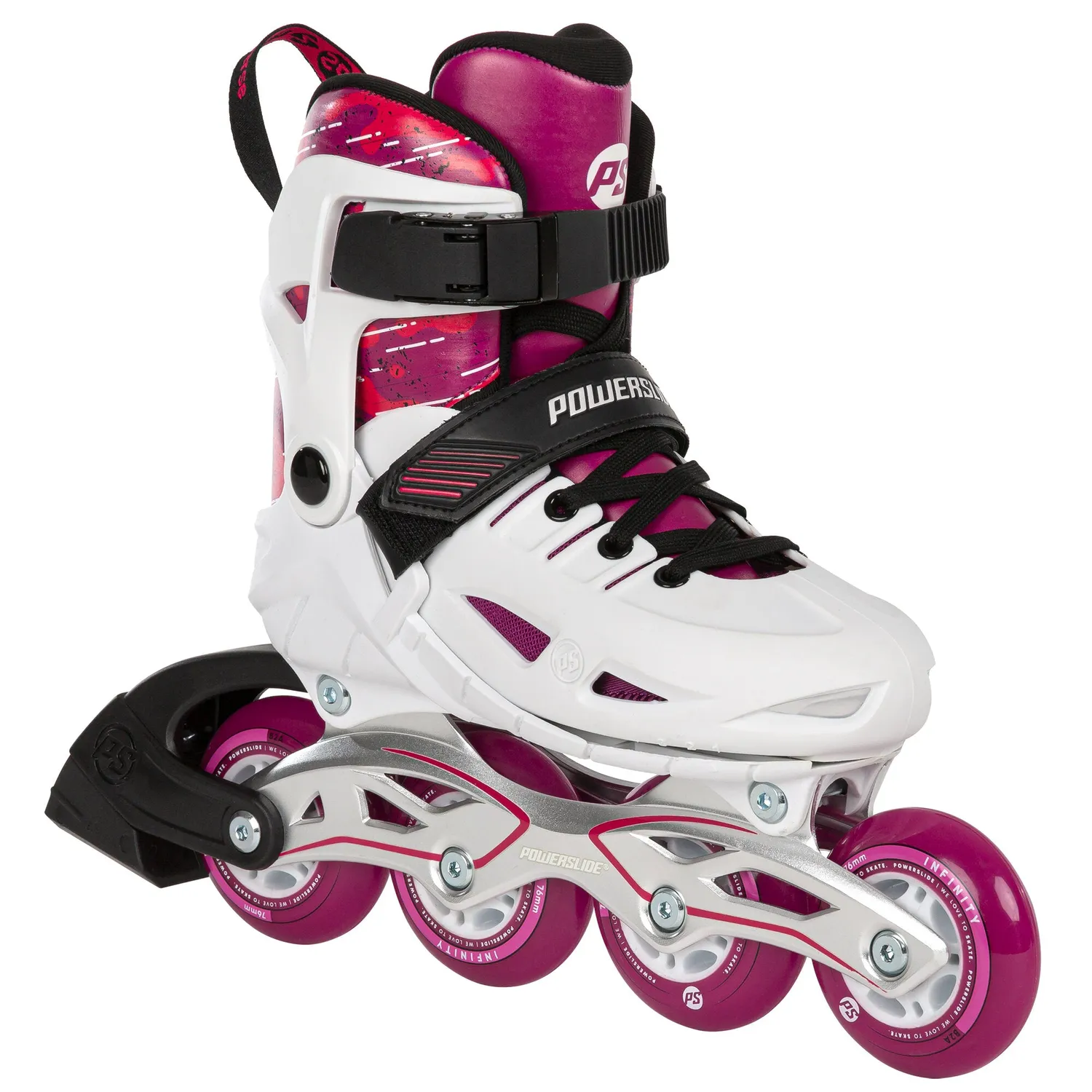 Powerslide Phuzion Universe 4W Pink rulleskøjter 29-32 EU børn