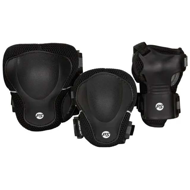 Powerslide Pro Black beskyttelsessæt sort S-XL