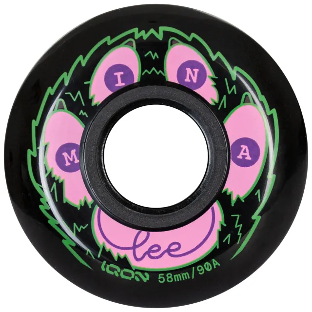 Iqon Mina Lee 58mm aggressiv-hjul 4-pak 90A