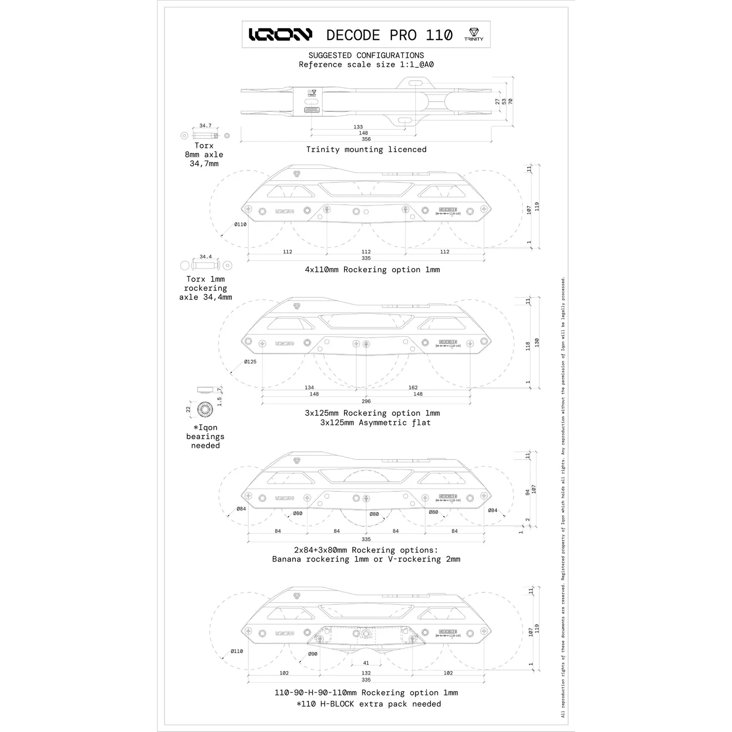Iqon TR Decode Pro 110 frame Bright Trinity