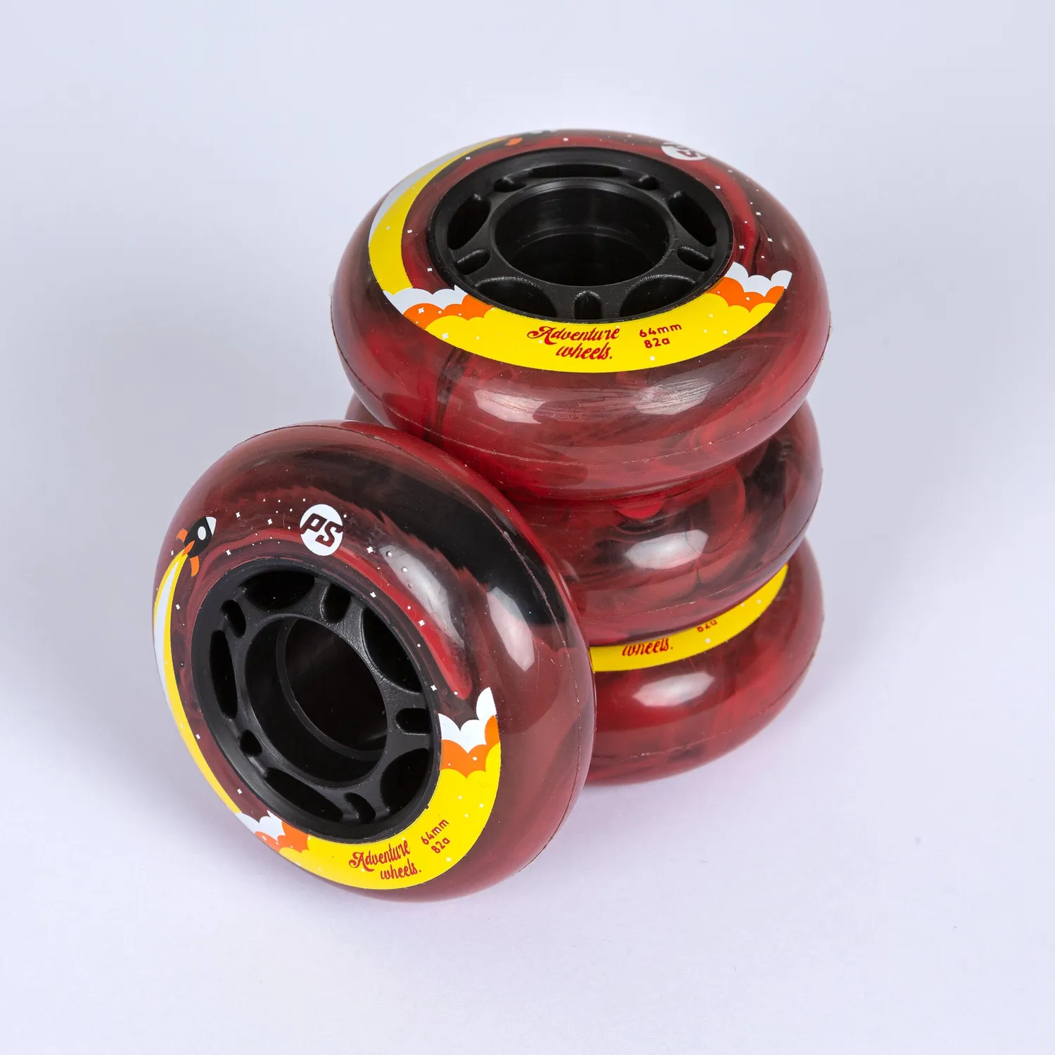 Powerslide Adventure inlinerhjul orange 64mm 4-pak