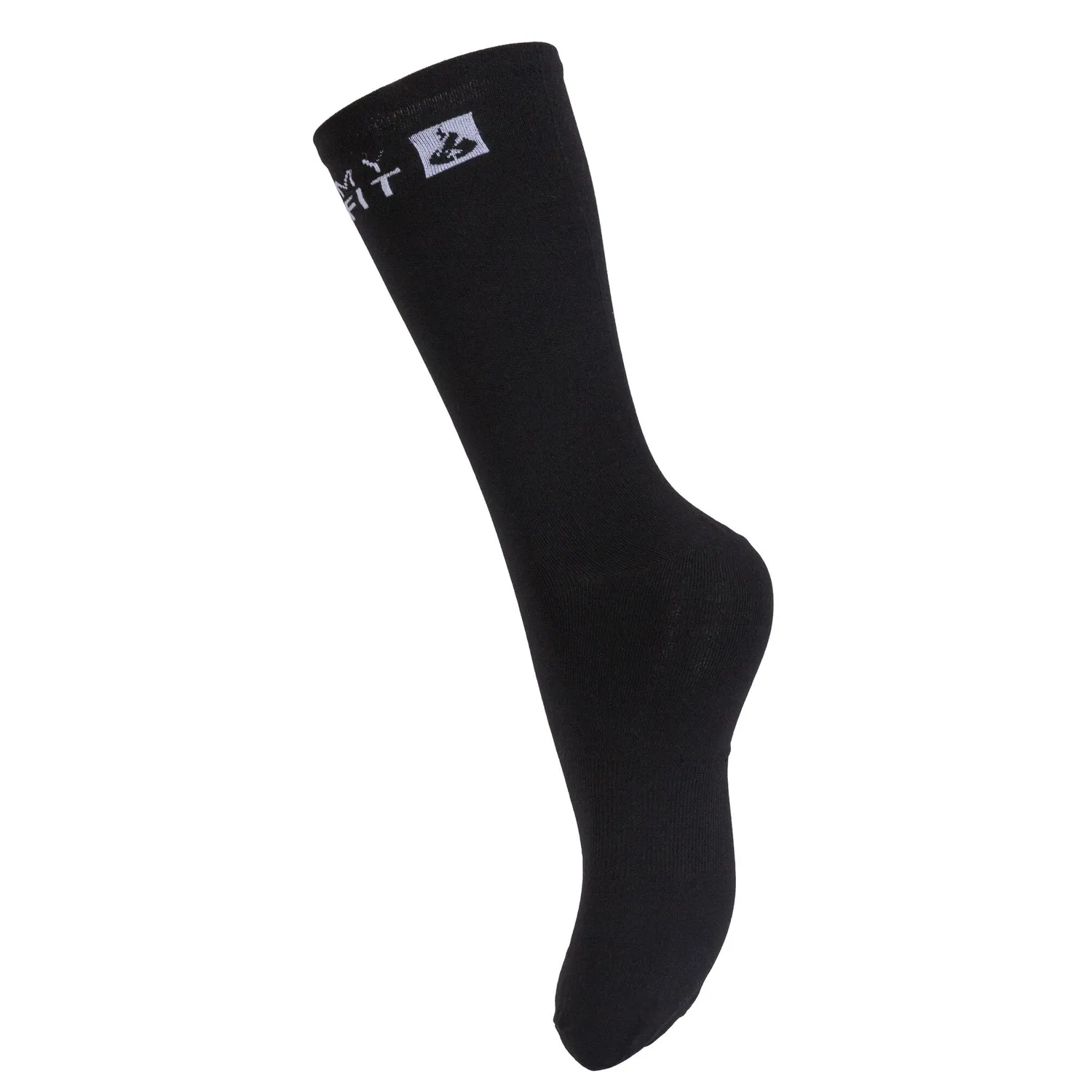 Myfit Slipin Nylon sokker sort tynd skate strømpe