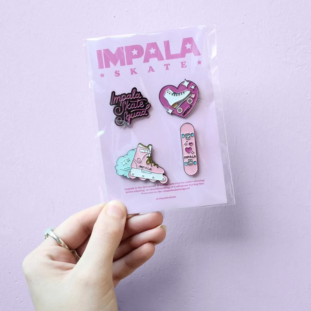 Impala Enamel Pin pins assorted 4-pak