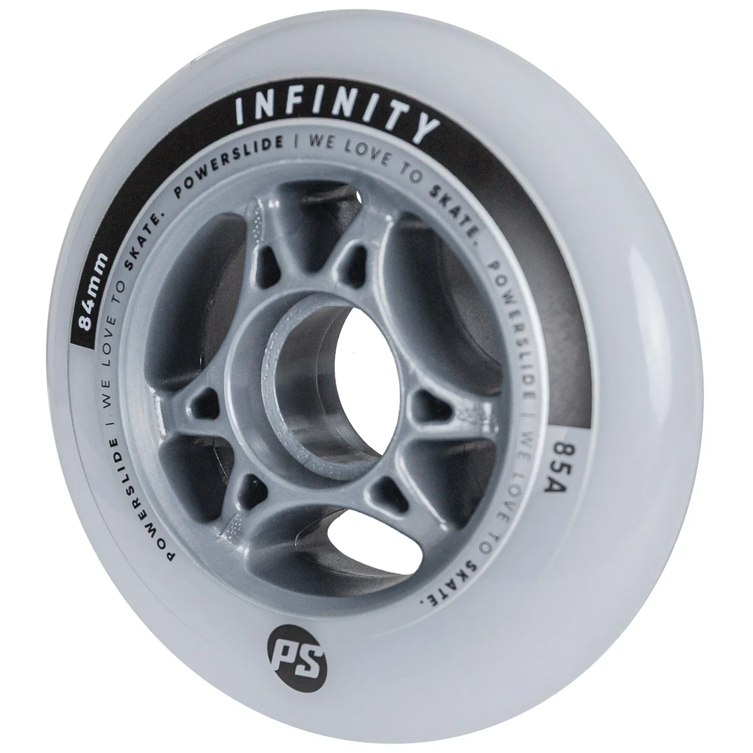 Powerslide Infinity 84 85A hjul 4-pak grå