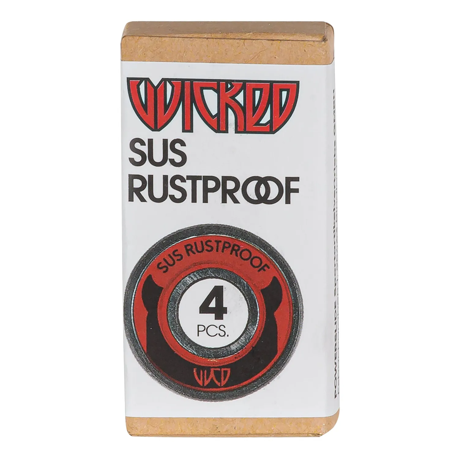 Wicked SUS Rustproof kuglelejer 4-pak rustfri ABEC 7