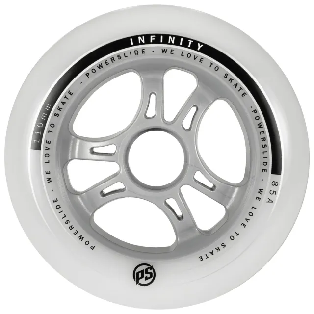 Powerslide Infinity hjul 110mm 85A grå 4-pak