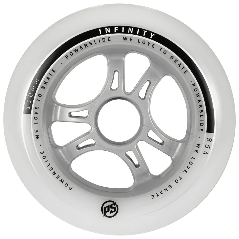 Powerslide Infinity hjul 110mm 85A grå 4-pak