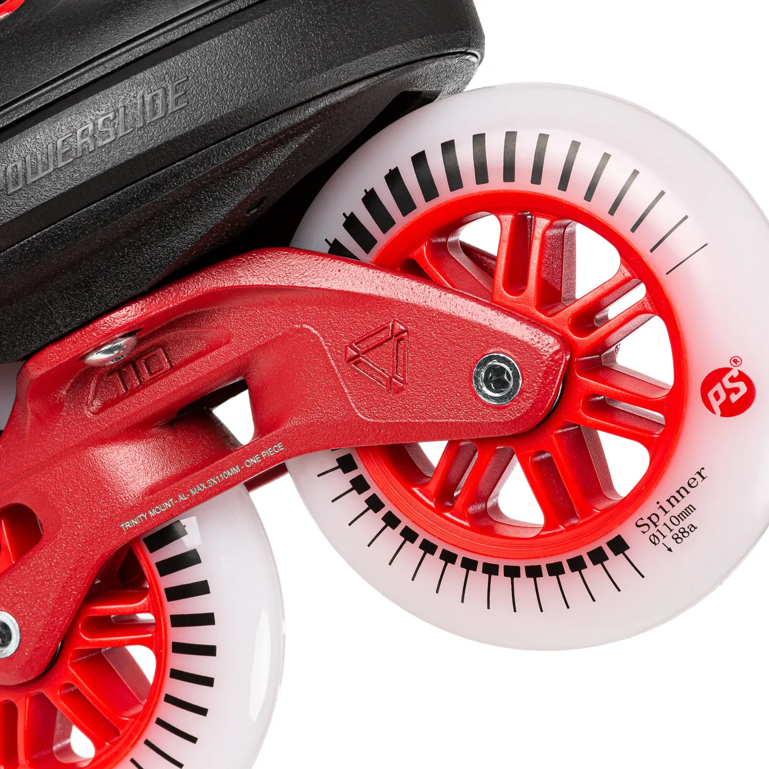 Powerslide Next Black Red 110 rulleskøjter 110 mm