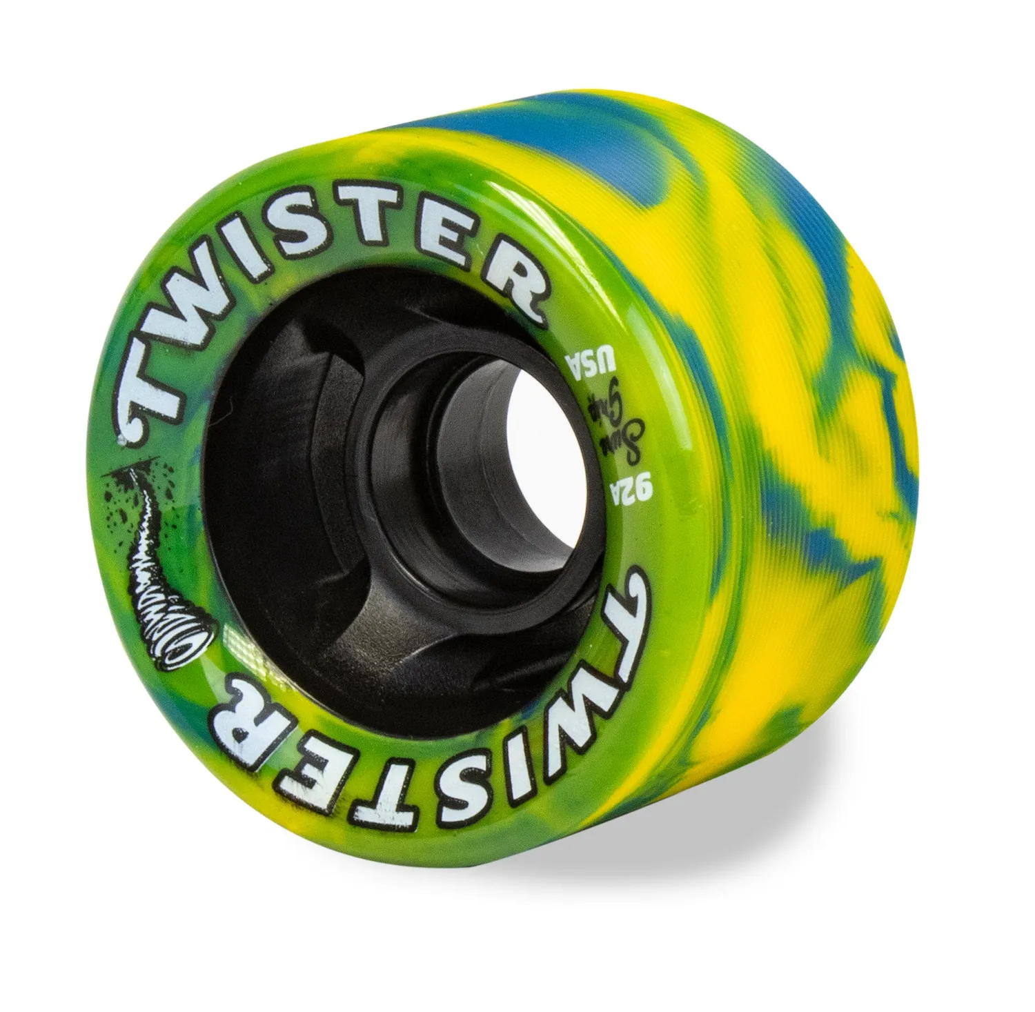 Sure-Grip Twister hjul blå/hvid 62mm
