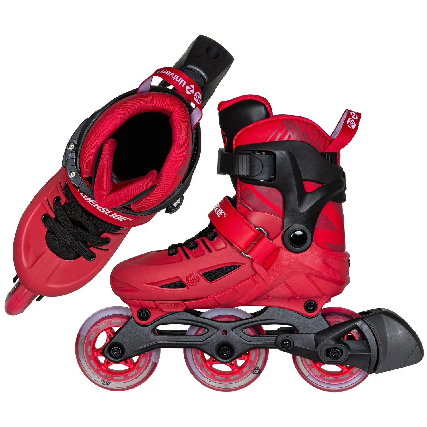 Powerslide Phuzion Universe Red 3-hjul børne inlineskøjte rød
