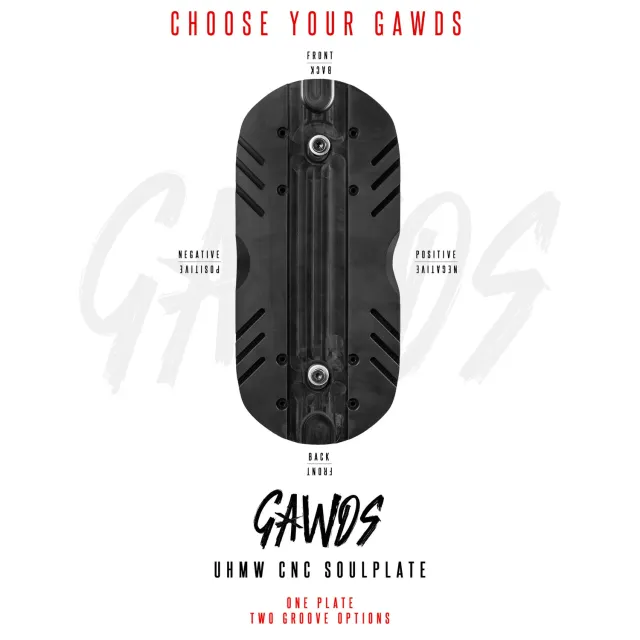 Gawds UHMW Soulplate sort S-M/L-XL slidstærk