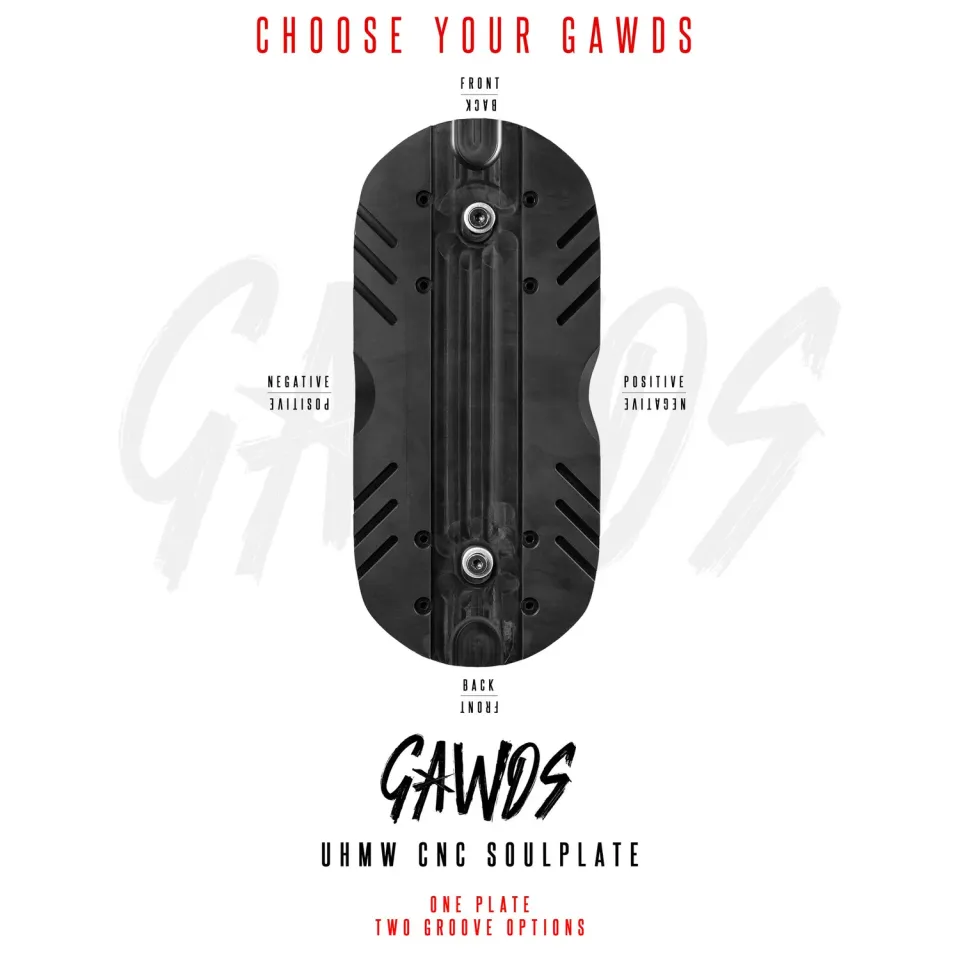 Gawds UHMW Soulplate sort S-M/L-XL slidstærk