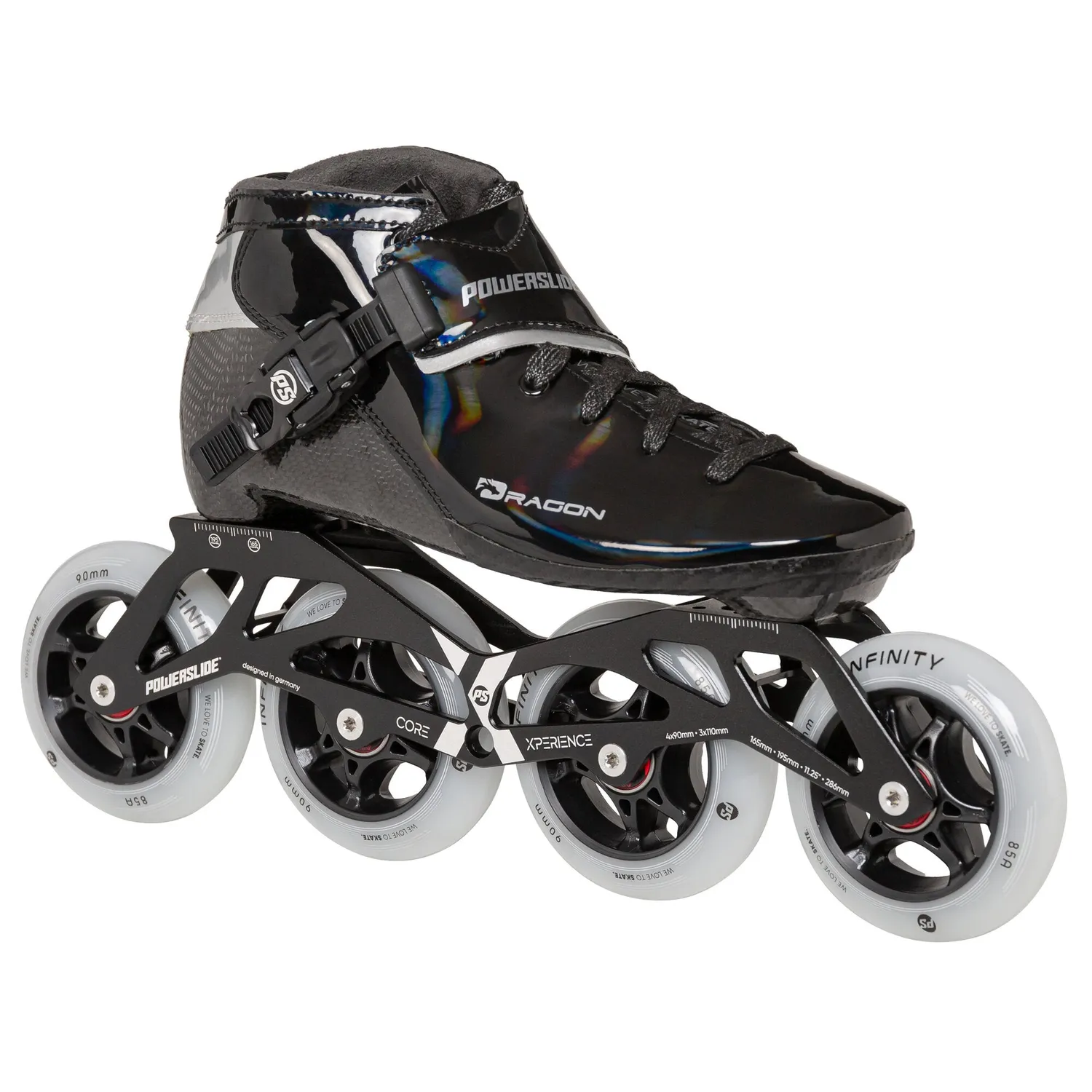 Powerslide Dragon Black 90 speedskøjter børn