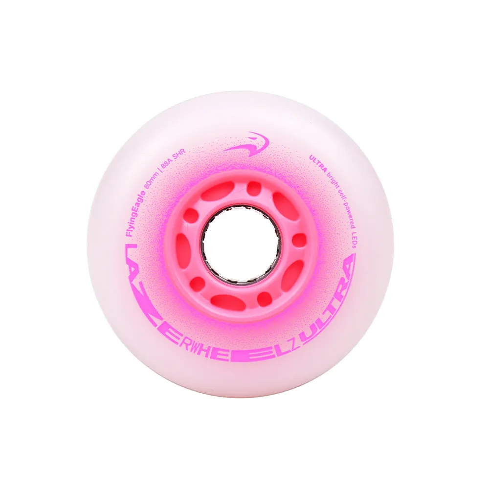 Flying Eagle Lazerwheelz Ultra hjul 80mm 4-pak hvid
