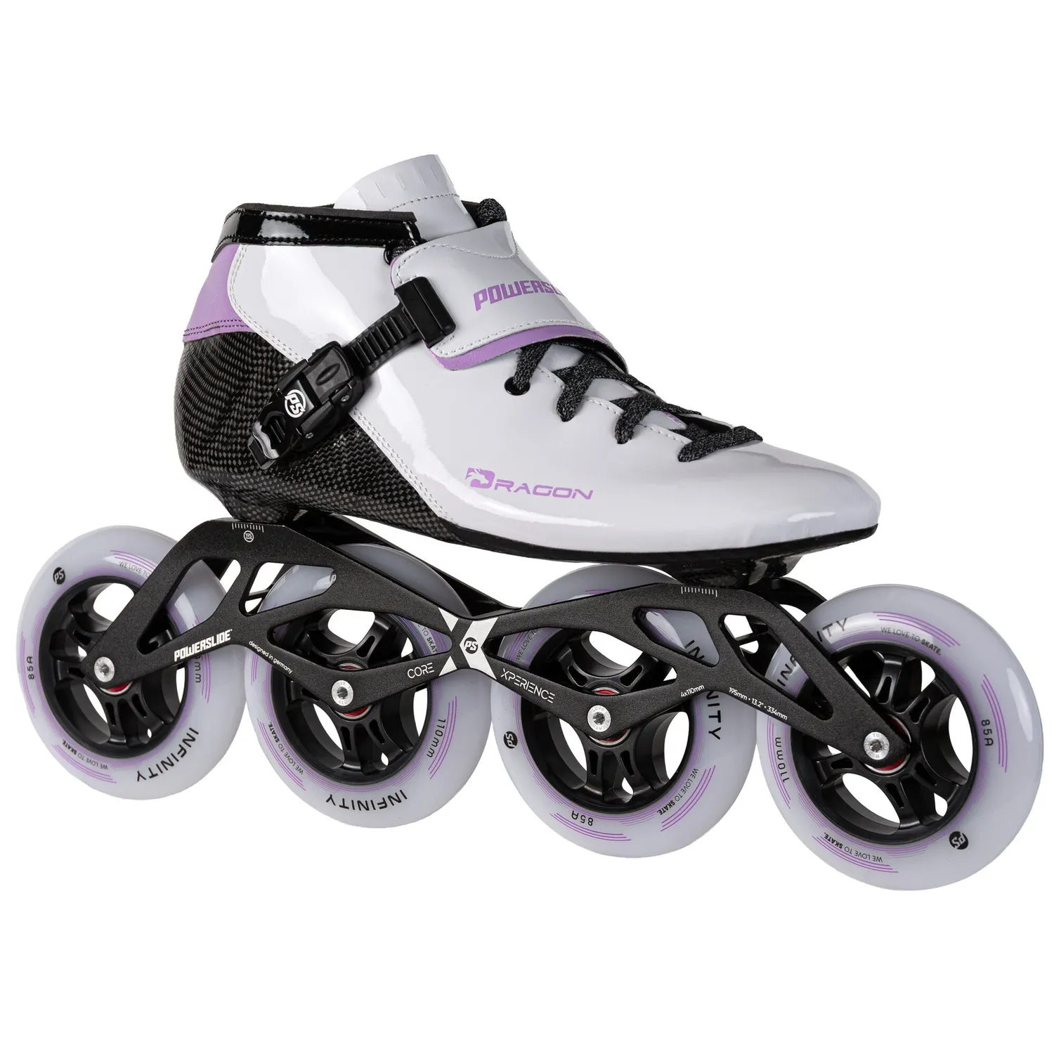 Powerslide Dragon White 110 speedskøjter hvid