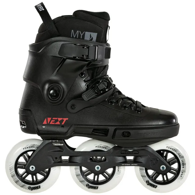 Powerslide Next Core Black 100 rulleskøjter sort 3-hjulet city