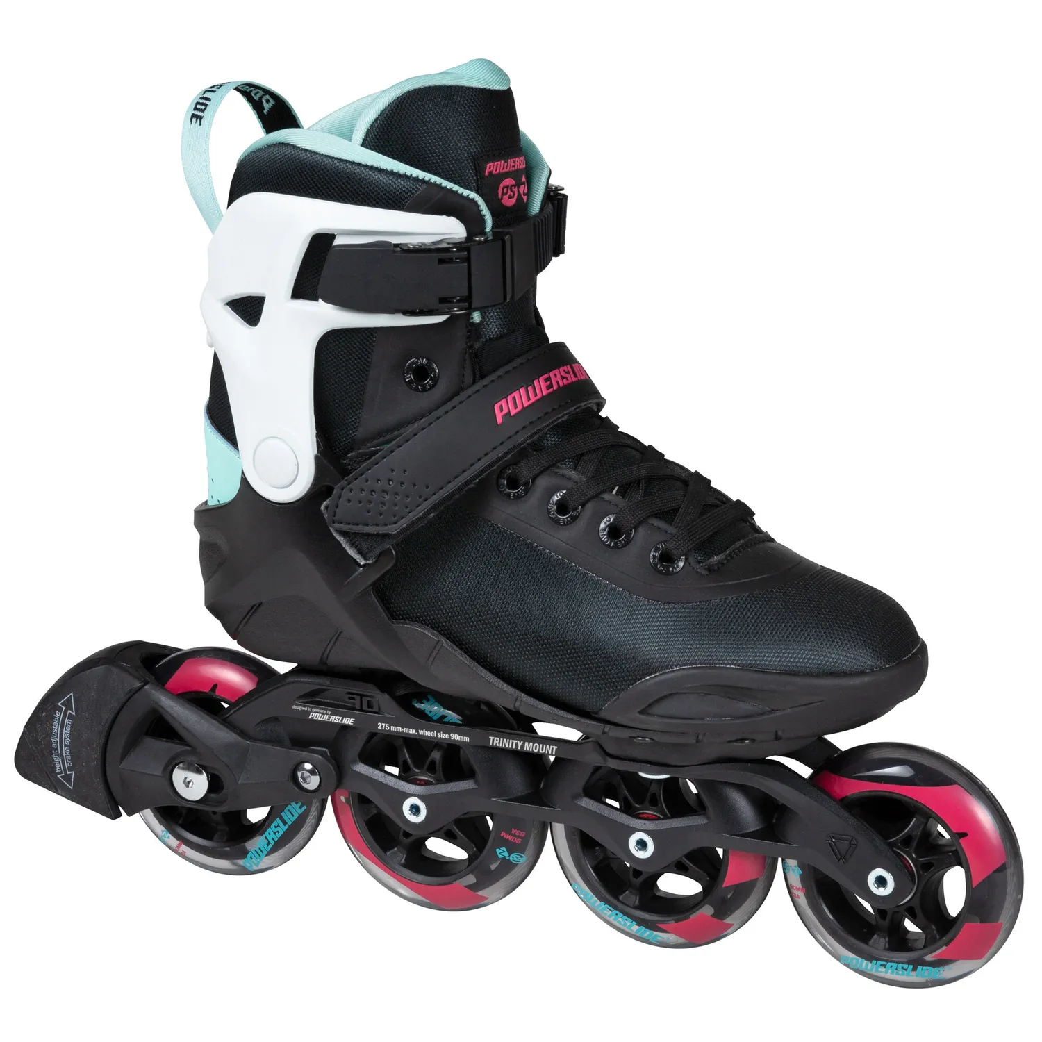 Powerslide Phuzion Radon Teal 90 rulleskøjter teal