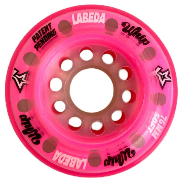 Labeda Whip Soft rullehockeyhjul 80mm pink uden spacere