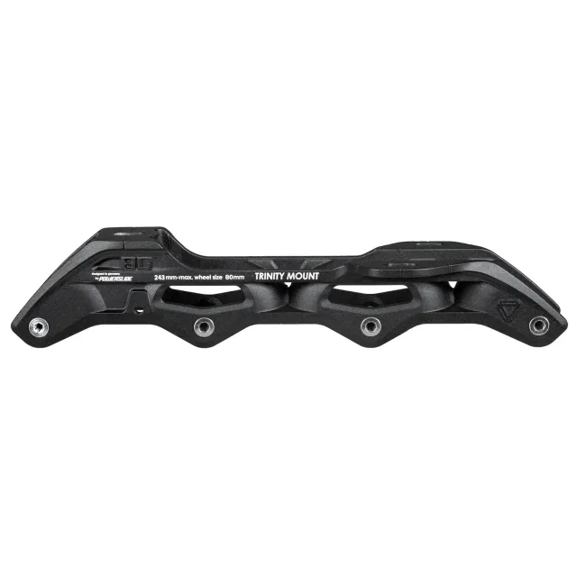 Powerslide Elite 243 TRI 4x80 skinne sort alu
