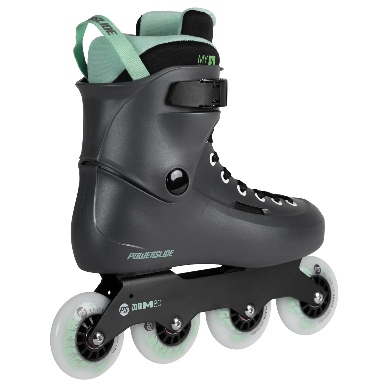 Powerslide Zoom 80 inlineskøjter antracit 80mm