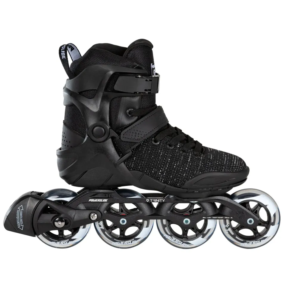 Powerslide Phuzion Xenon Black 90 rulleskøjter åndbare
