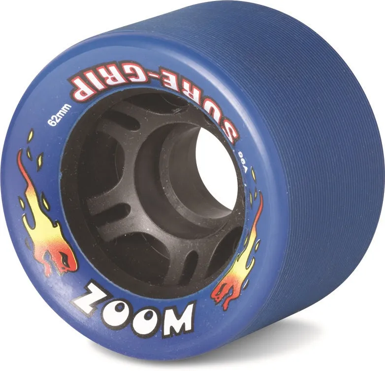 Sure-Grip Zoom 62mm speed hjul rød 8-pak urethane