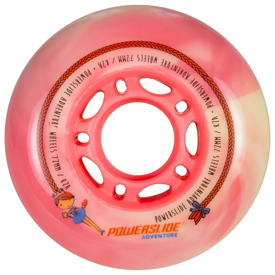 Powerslide Princess 72 rulleskøjtehjul 4-pak orange