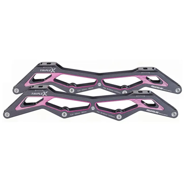 Powerslide Triple X HILO ramme pink 195 3x110/100