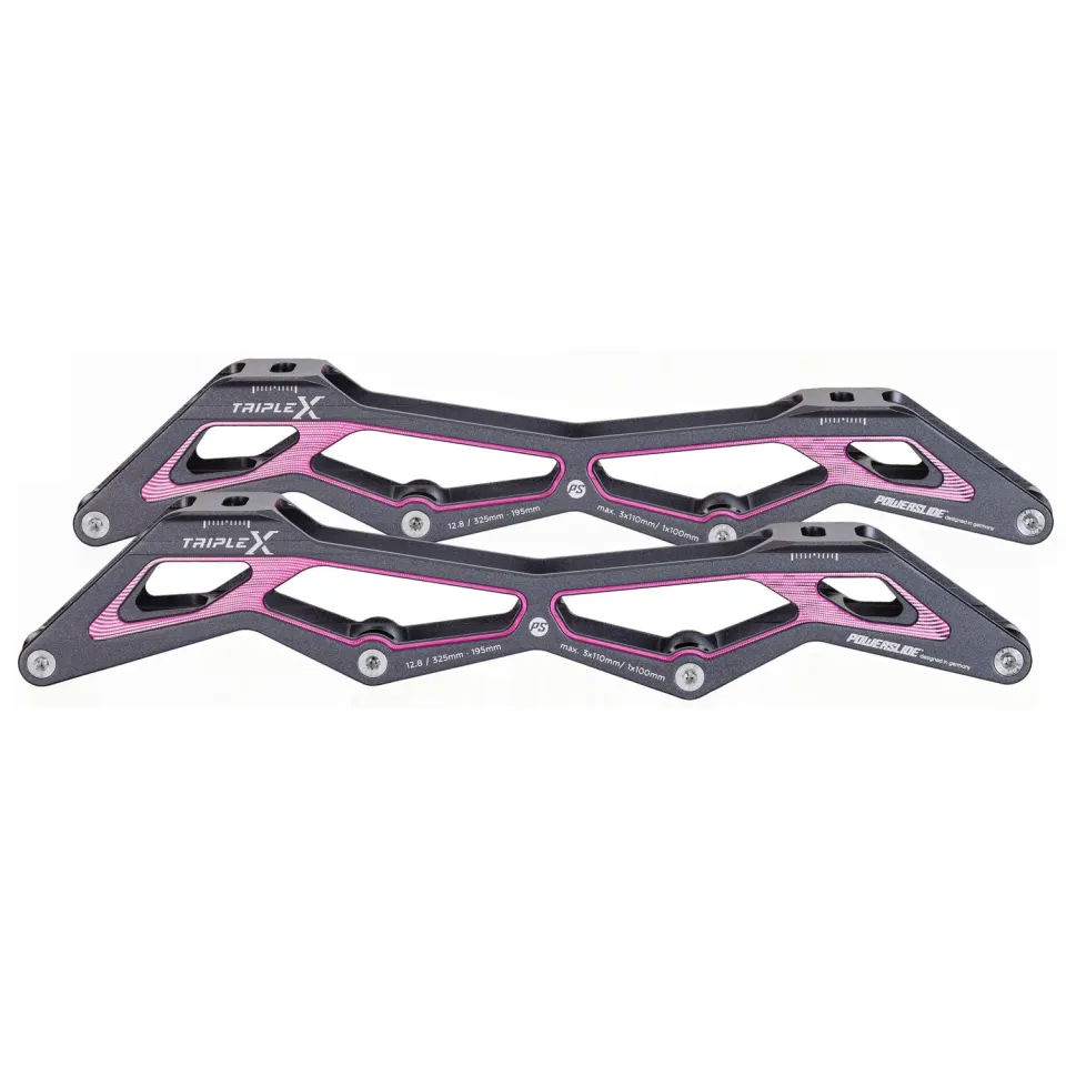 Powerslide Triple X HILO ramme pink 195 3x110/100
