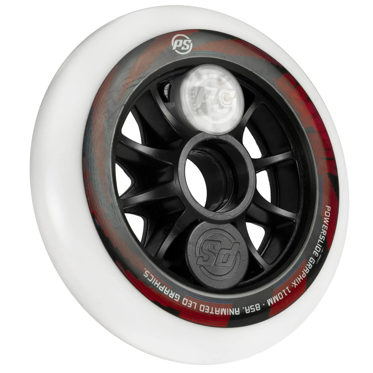 Powerslide Graphix 110/85A LED-hjul 1 stk multicolor