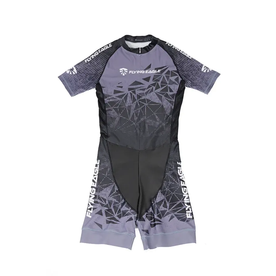 Flying Eagle Speed Skin Suit speeddragt Black Grey aerodynamisk