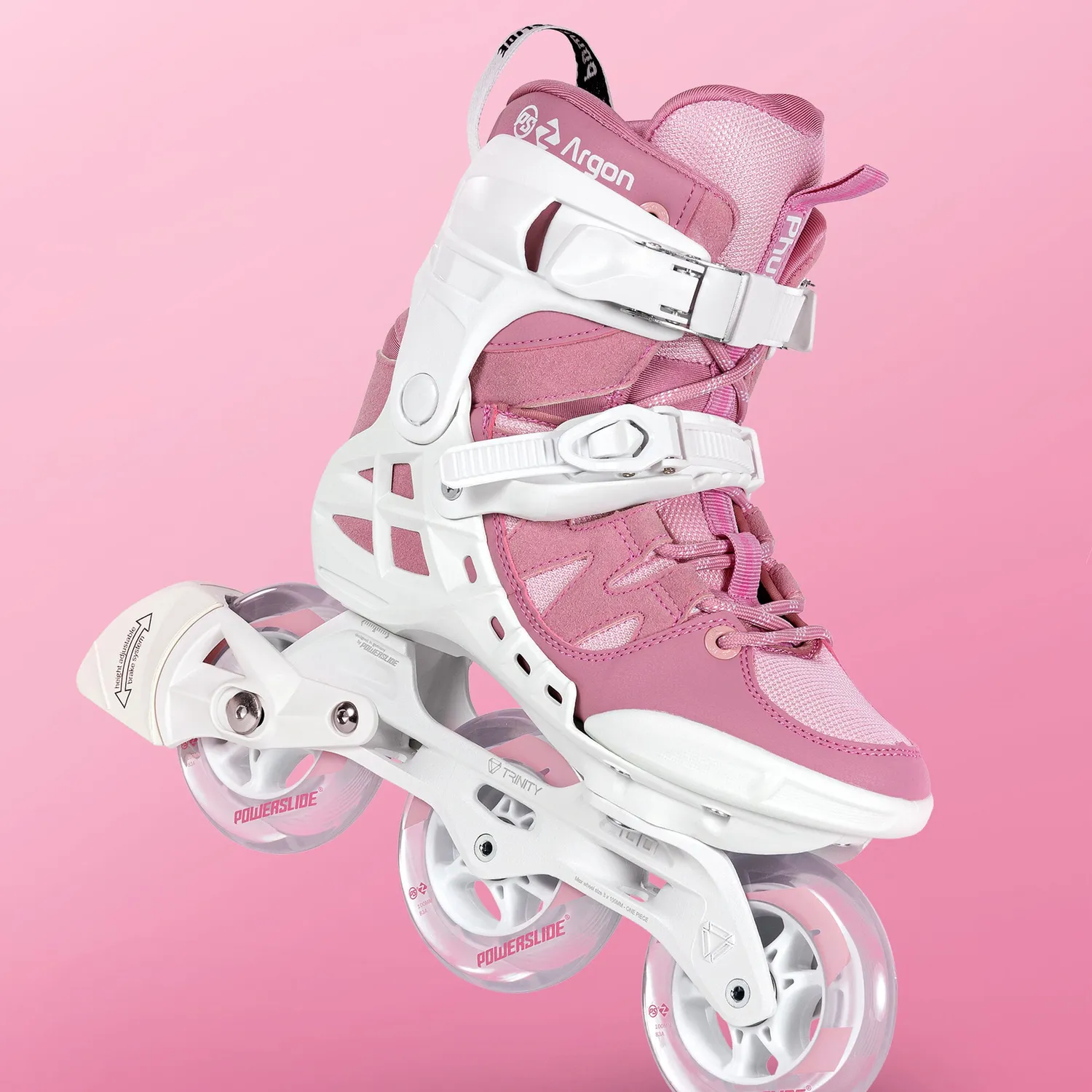 Powerslide Phuzion Argon Rose 100 fitness inlineskøjter lyserød