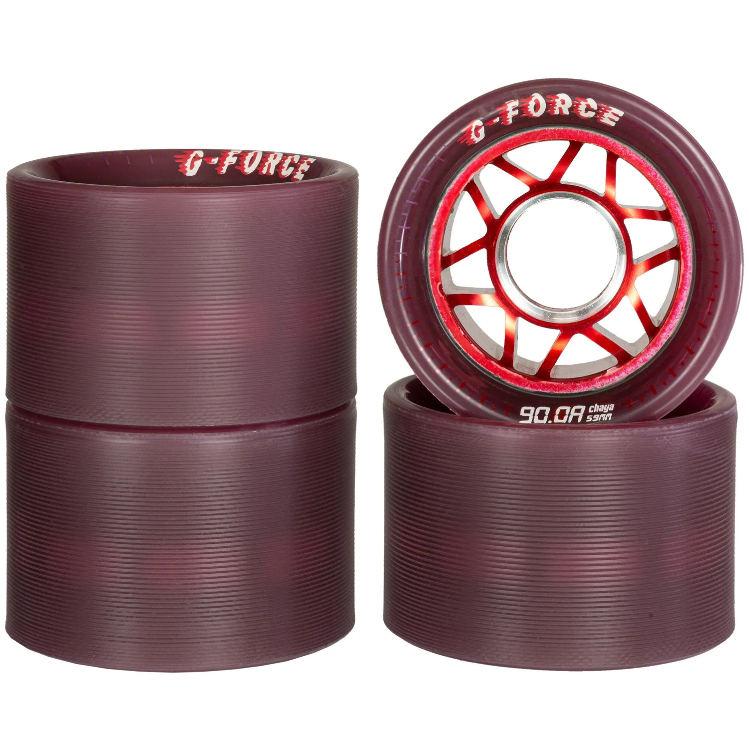 Chaya G-Force Alloy Grippy derbyhjul 59mm 90A 4-pak