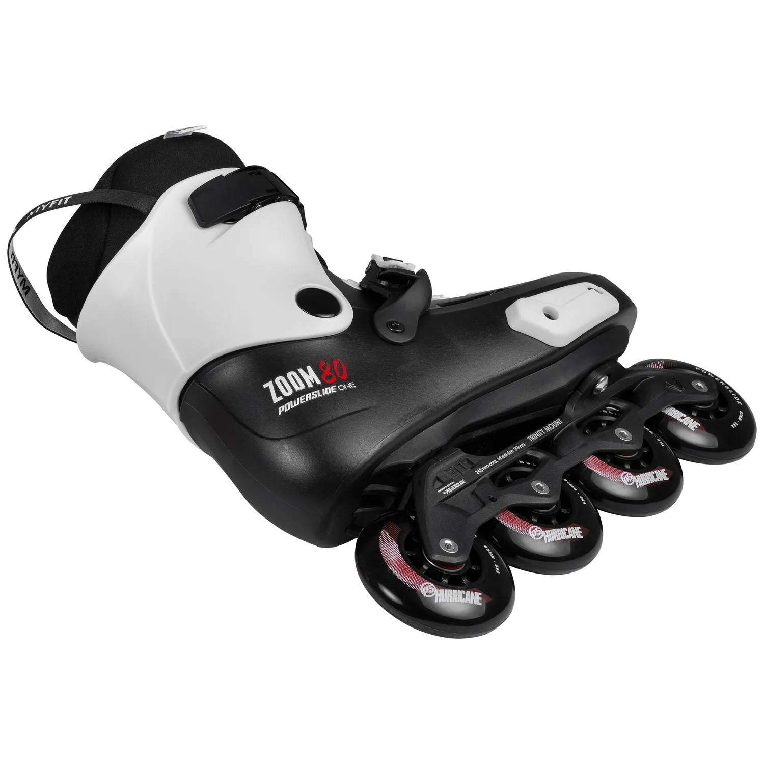 Powerslide Zoom Pro Black 80 rulleskøjter 43-44 urban