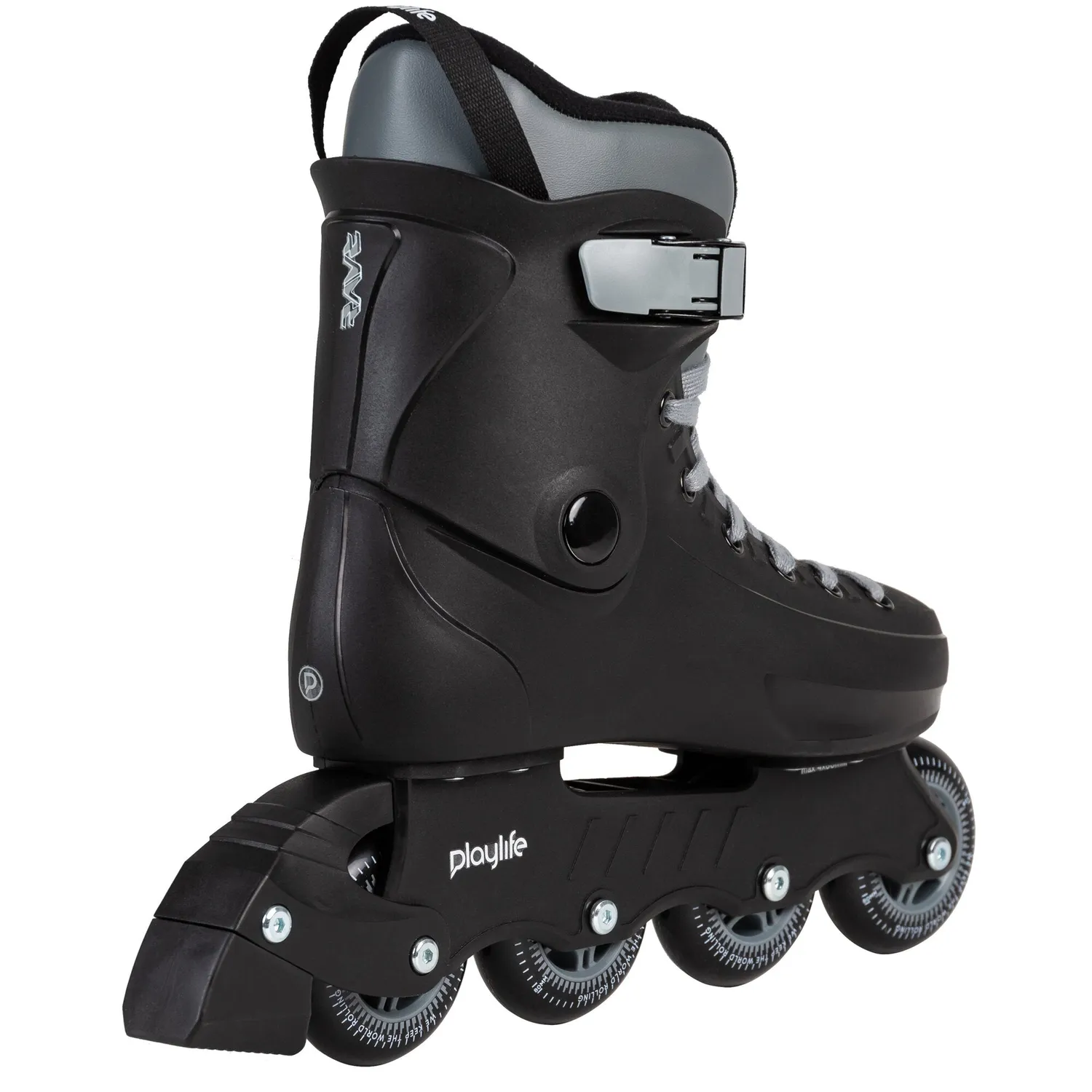 Playlife Rave Black 80 fitness rulleskøjter sort 4x80