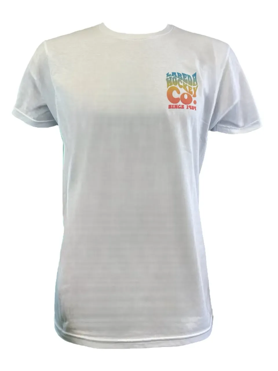 Labeda Trippy Tie Dye T-shirt hvid bomuld Small logo