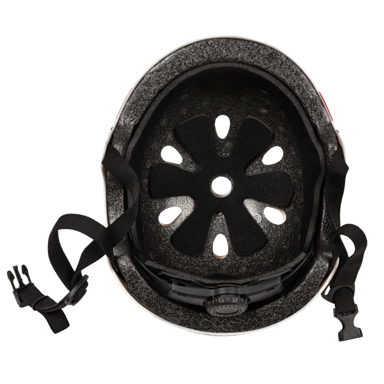 Powerslide Pro Urban Stripe hjelm hvid stribet