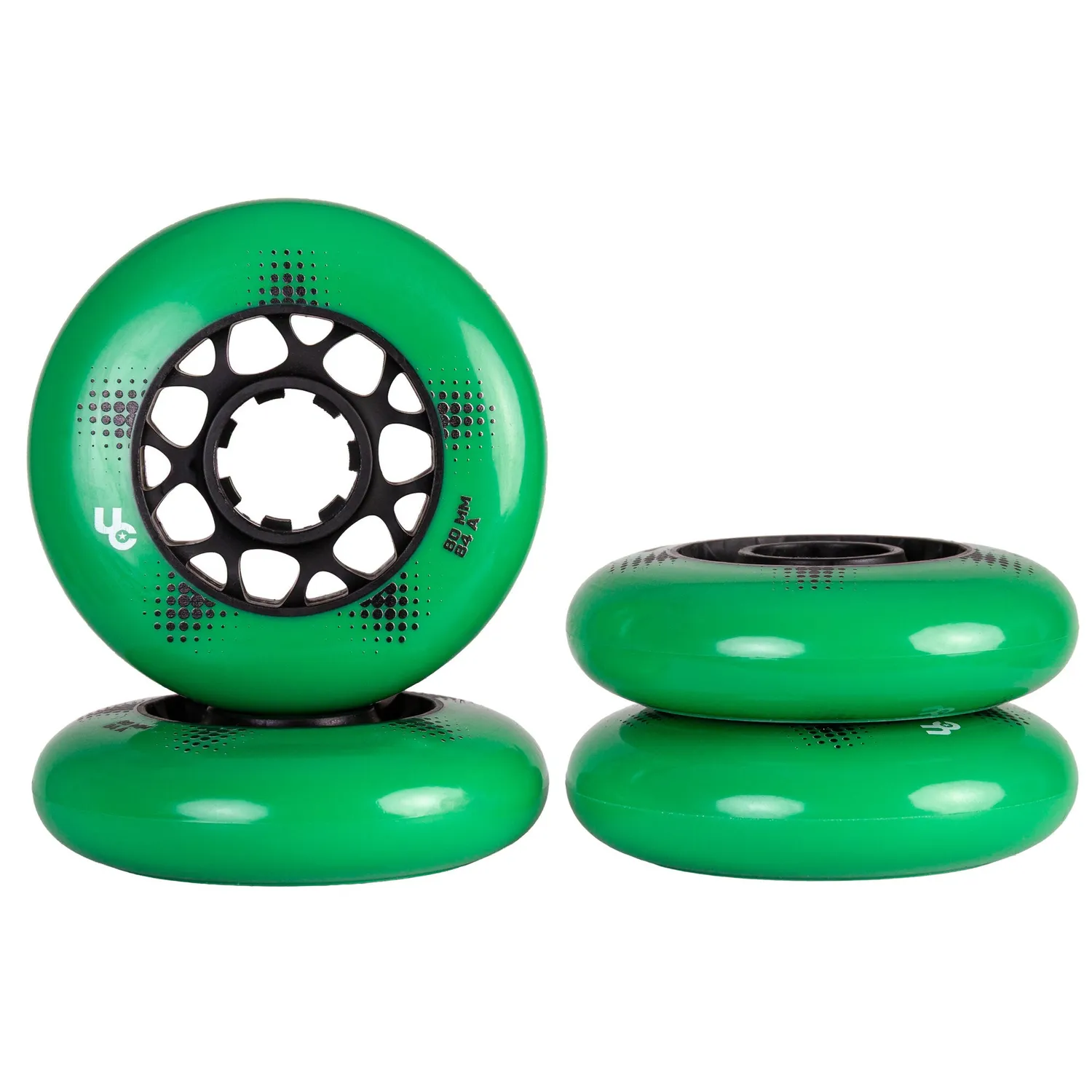 Undercover Team Pro 80mm hjul grøn 4-pak