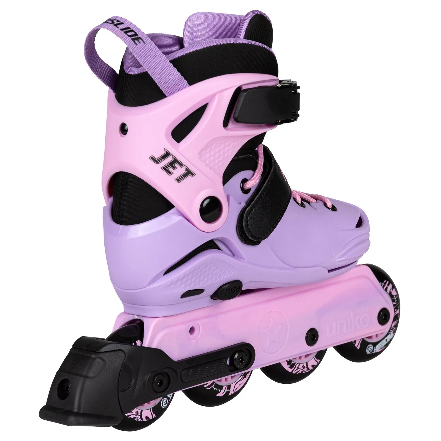 Powerslide Jet Lavender adj. børnerulleskøjter lilla 4-hjul