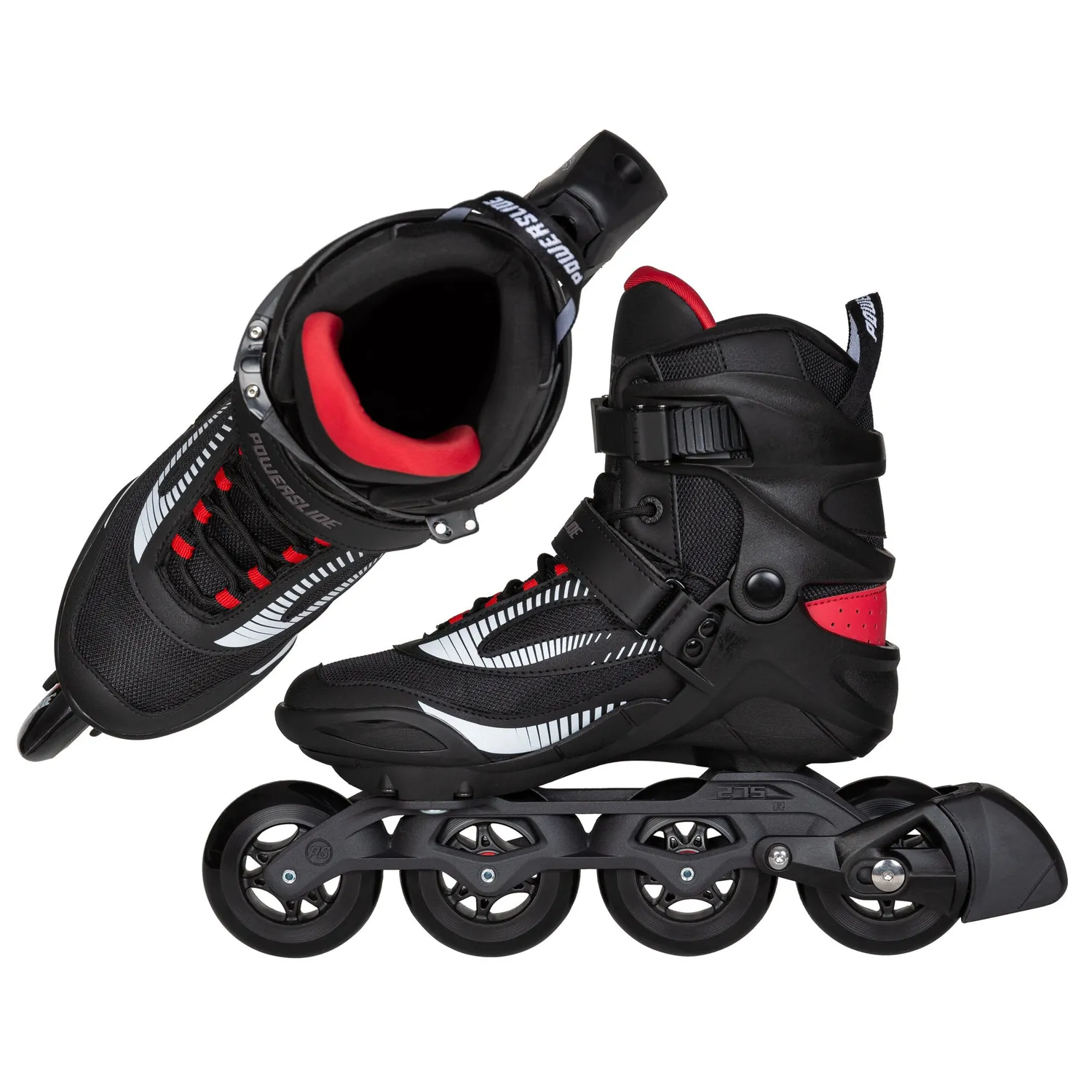Powerslide Phuzion Radon Charcoal 84 fitness inlineskøjter 4x84mm