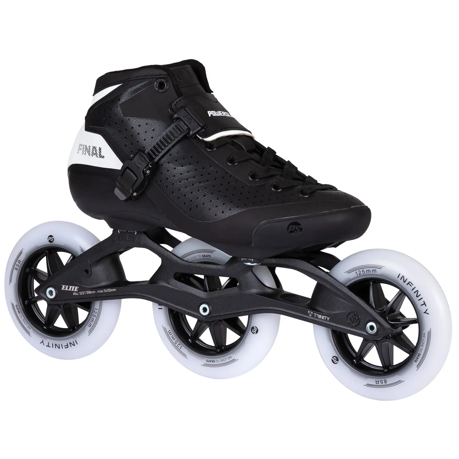 Powerslide Final 125 speedskøjter 3x125 mm sort