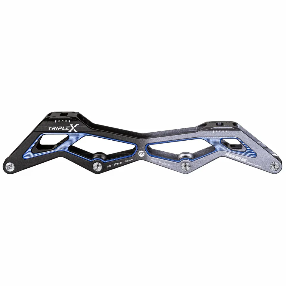 Powerslide Triple X5 skinneramme 4x90 165 sort blå