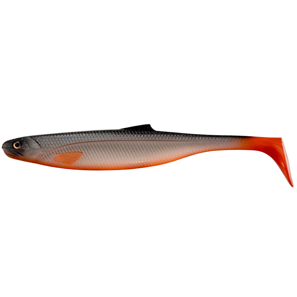 Headbanger BangerShad 6-3/4 gummiagn 2-pak Black Orange