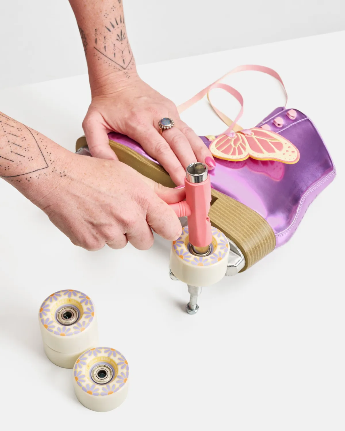 Impala Rink Riot rulleskøjtehjul off white 4-pak 58mm