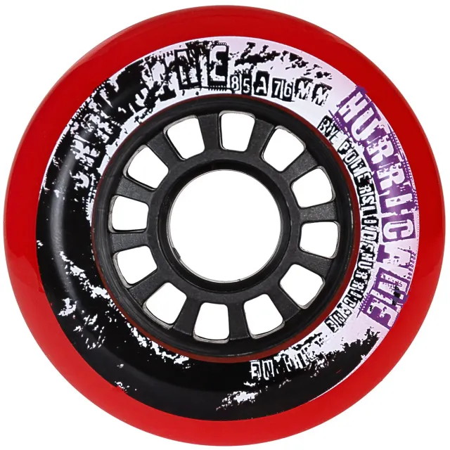 Powerslide Hurricane 76mm 85A hjul rød 4-pak