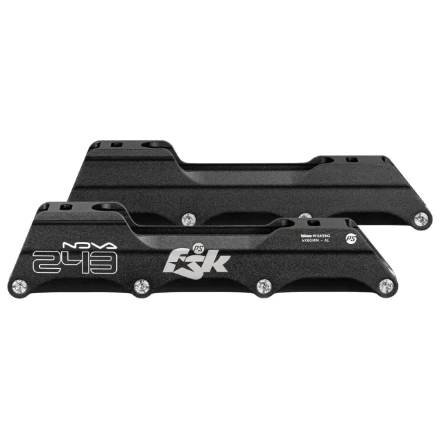 Powerslide Nova 243/4x80 ramme 165mm sort aluminium